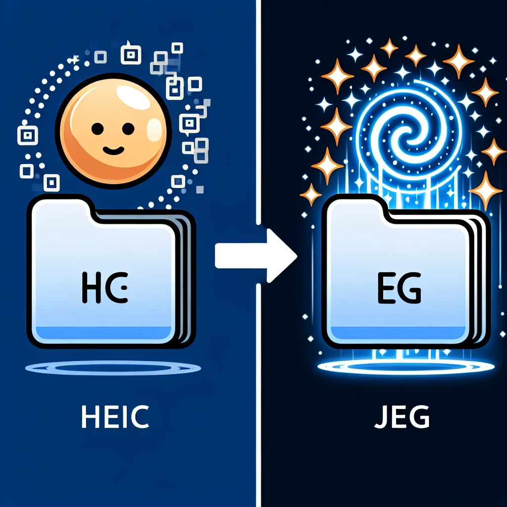 "Imagem ilustrativa do processo de conversão de arquivos HEIC para JPG, destacando as etapas essenciais e ferramentas recomendadas no guia definitivo para conversão de imagens."